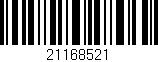 Código de barras (EAN, GTIN, SKU, ISBN): '21168521'