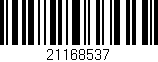 Código de barras (EAN, GTIN, SKU, ISBN): '21168537'
