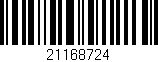 Código de barras (EAN, GTIN, SKU, ISBN): '21168724'