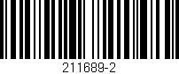 Código de barras (EAN, GTIN, SKU, ISBN): '211689-2'