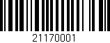 Código de barras (EAN, GTIN, SKU, ISBN): '21170001'