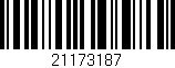 Código de barras (EAN, GTIN, SKU, ISBN): '21173187'