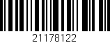 Código de barras (EAN, GTIN, SKU, ISBN): '21178122'