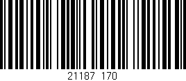 Código de barras (EAN, GTIN, SKU, ISBN): '21187/170'