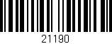 Código de barras (EAN, GTIN, SKU, ISBN): '21190'