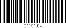 Código de barras (EAN, GTIN, SKU, ISBN): '21191.04'