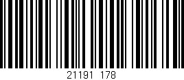 Código de barras (EAN, GTIN, SKU, ISBN): '21191/178'