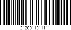 Código de barras (EAN, GTIN, SKU, ISBN): '2120011011111'