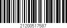 Código de barras (EAN, GTIN, SKU, ISBN): '21200517587'