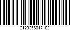 Código de barras (EAN, GTIN, SKU, ISBN): '2120356817102'