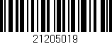 Código de barras (EAN, GTIN, SKU, ISBN): '21205019'
