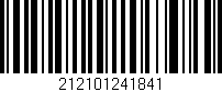 Código de barras (EAN, GTIN, SKU, ISBN): '212101241841'