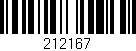 Código de barras (EAN, GTIN, SKU, ISBN): '212167'