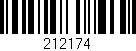 Código de barras (EAN, GTIN, SKU, ISBN): '212174'