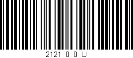 Código de barras (EAN, GTIN, SKU, ISBN): '2121_0_0_U'