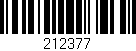 Código de barras (EAN, GTIN, SKU, ISBN): '212377'