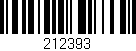 Código de barras (EAN, GTIN, SKU, ISBN): '212393'