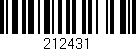 Código de barras (EAN, GTIN, SKU, ISBN): '212431'