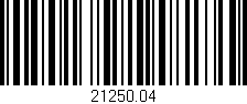 Código de barras (EAN, GTIN, SKU, ISBN): '21250.04'