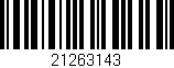 Código de barras (EAN, GTIN, SKU, ISBN): '21263143'