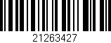 Código de barras (EAN, GTIN, SKU, ISBN): '21263427'