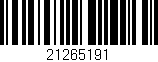 Código de barras (EAN, GTIN, SKU, ISBN): '21265191'