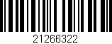 Código de barras (EAN, GTIN, SKU, ISBN): '21266322'
