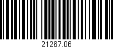 Código de barras (EAN, GTIN, SKU, ISBN): '21267.06'