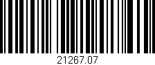 Código de barras (EAN, GTIN, SKU, ISBN): '21267.07'