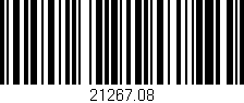 Código de barras (EAN, GTIN, SKU, ISBN): '21267.08'
