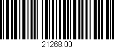Código de barras (EAN, GTIN, SKU, ISBN): '21268.00'