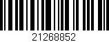Código de barras (EAN, GTIN, SKU, ISBN): '21268852'