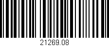 Código de barras (EAN, GTIN, SKU, ISBN): '21269.08'