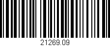 Código de barras (EAN, GTIN, SKU, ISBN): '21269.09'