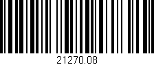Código de barras (EAN, GTIN, SKU, ISBN): '21270.08'