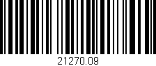 Código de barras (EAN, GTIN, SKU, ISBN): '21270.09'
