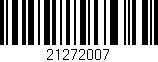 Código de barras (EAN, GTIN, SKU, ISBN): '21272007'