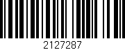Código de barras (EAN, GTIN, SKU, ISBN): '2127287'