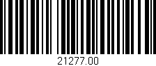Código de barras (EAN, GTIN, SKU, ISBN): '21277.00'
