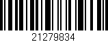 Código de barras (EAN, GTIN, SKU, ISBN): '21279834'