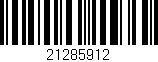 Código de barras (EAN, GTIN, SKU, ISBN): '21285912'