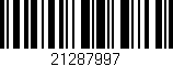 Código de barras (EAN, GTIN, SKU, ISBN): '21287997'