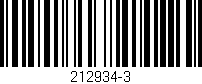 Código de barras (EAN, GTIN, SKU, ISBN): '212934-3'