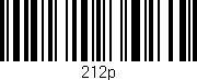 Código de barras (EAN, GTIN, SKU, ISBN): '212p'
