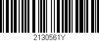 Código de barras (EAN, GTIN, SKU, ISBN): '2130561Y'