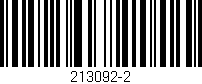 Código de barras (EAN, GTIN, SKU, ISBN): '213092-2'