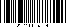 Código de barras (EAN, GTIN, SKU, ISBN): '21312101047870'