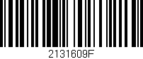 Código de barras (EAN, GTIN, SKU, ISBN): '2131609F'