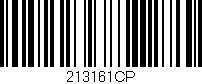 Código de barras (EAN, GTIN, SKU, ISBN): '213161CP'