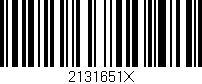 Código de barras (EAN, GTIN, SKU, ISBN): '2131651X'